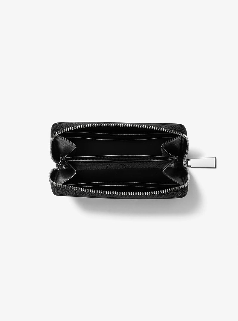 Jet Set Small Cheetah Print Calf Hair Wallet in BLACK COMBO | Michael Kors