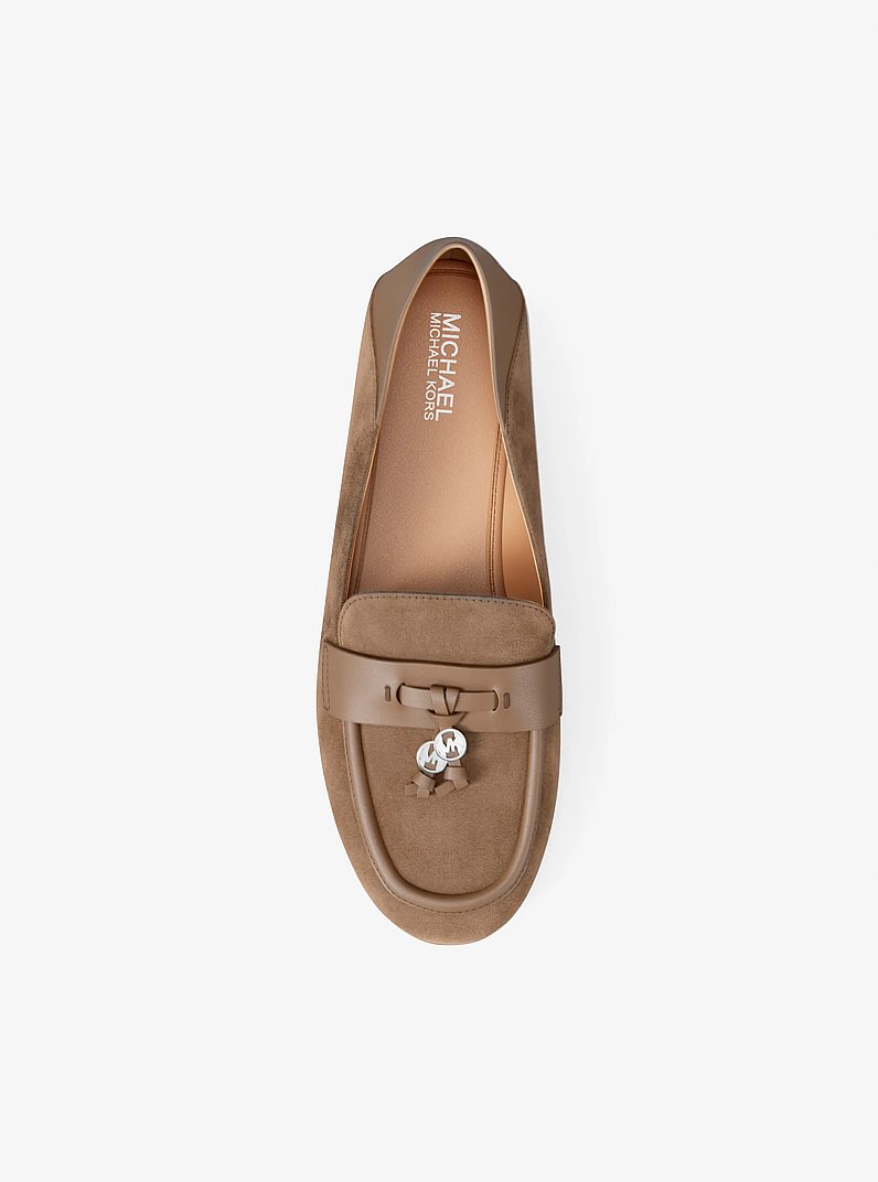 Zoe Suede Moccasin in CAMEL | Michael Kors