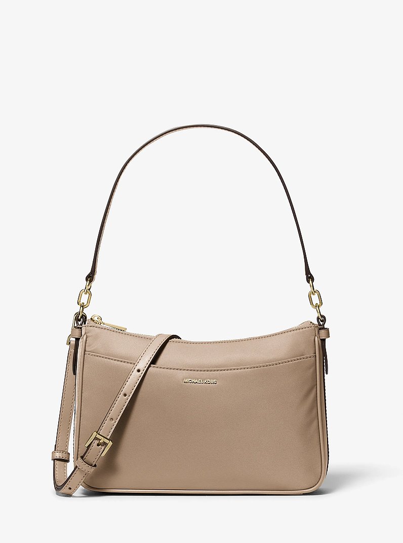 Jet Set Medium Nylon Convertible Pochette in BIRCH | Michael Kors