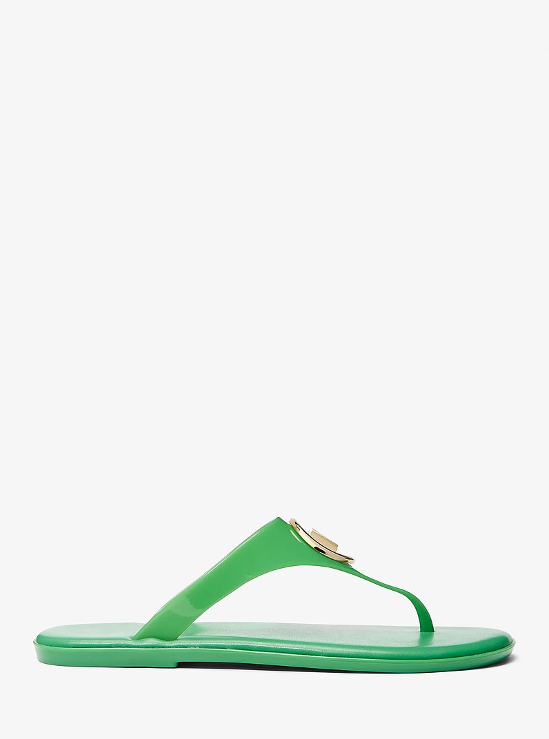 Sandalia Carmen de PVC con efecto gelatinoso in VERDE PALMERA | Michael Kors