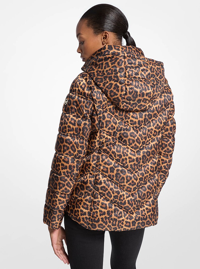 Packable Quilted Puffer Jacket in CHEETAH | Michael Kors