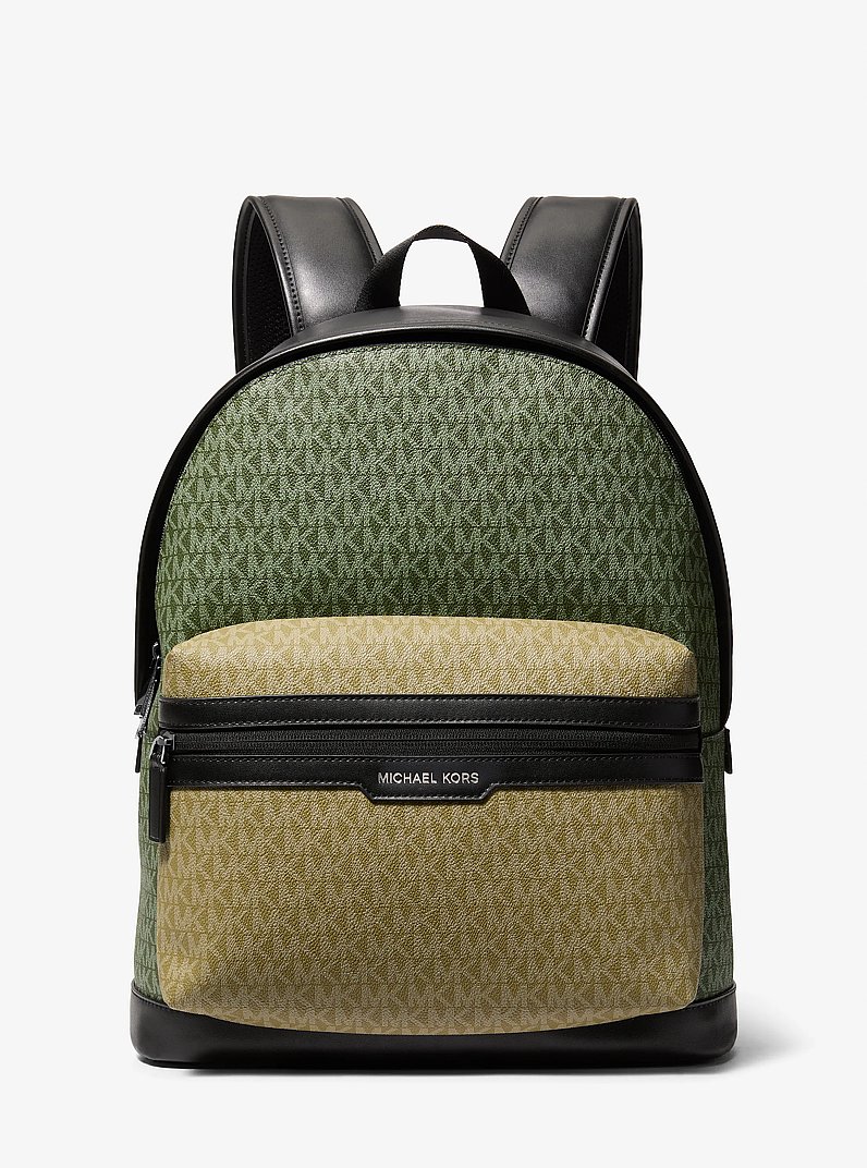 Sac &agrave; dos Cooper &agrave; logo Signature in VERT AMAZONE MULTI | Michael Kors