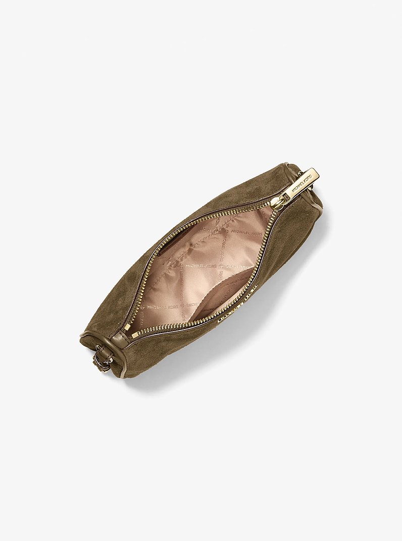 Pochette Jet Set de taille moyenne en su&egrave;de