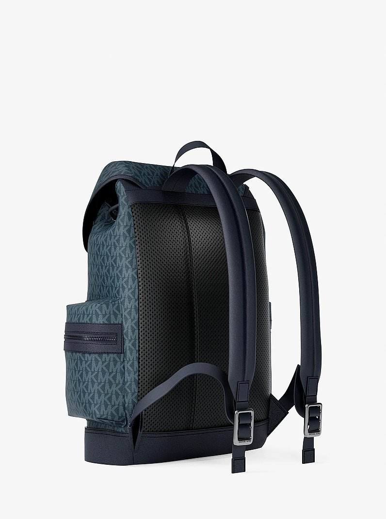Mochila Cooper con logotipo in AZUL OSCURO/AZUL P&Aacute;LIDO | Michael Kors