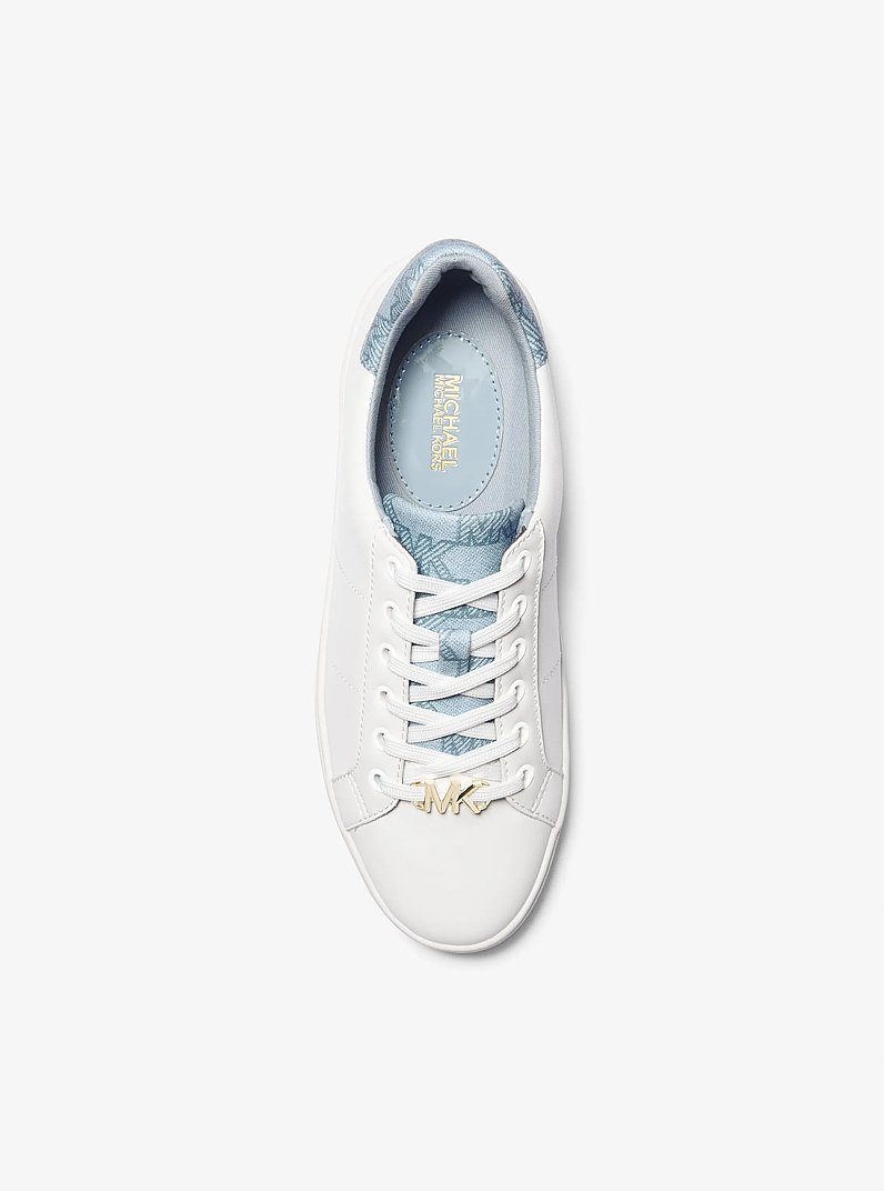 Poppy Logo Trim Sneaker in PALE BLUE | Michael Kors