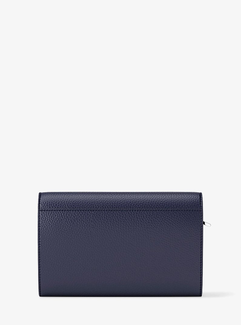 Portafoglio Jet Set grande in pelle martellata in ABITO BLUES | Michael Kors