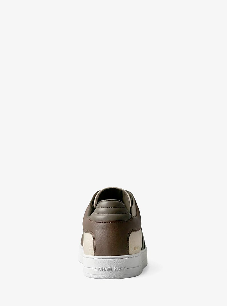 Brady Color-Block Leather Sneaker in LODEN MULTI | Michael Kors
