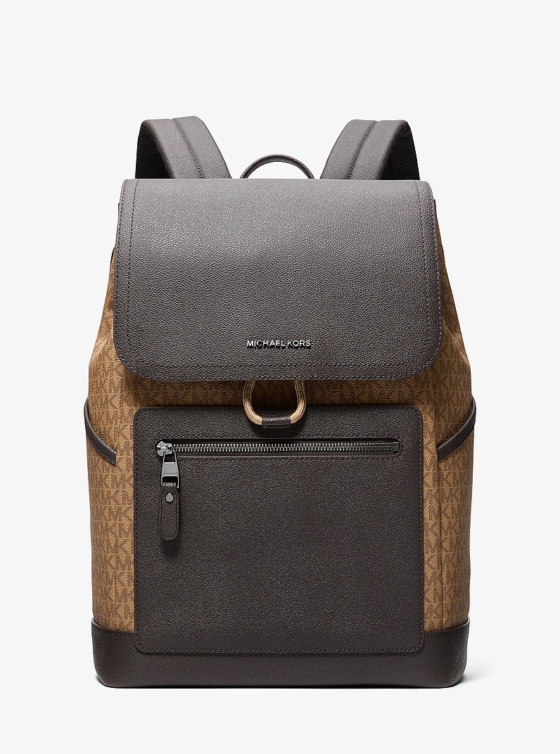 Hudson Signature Logo Backpack in HUSK | Michael Kors