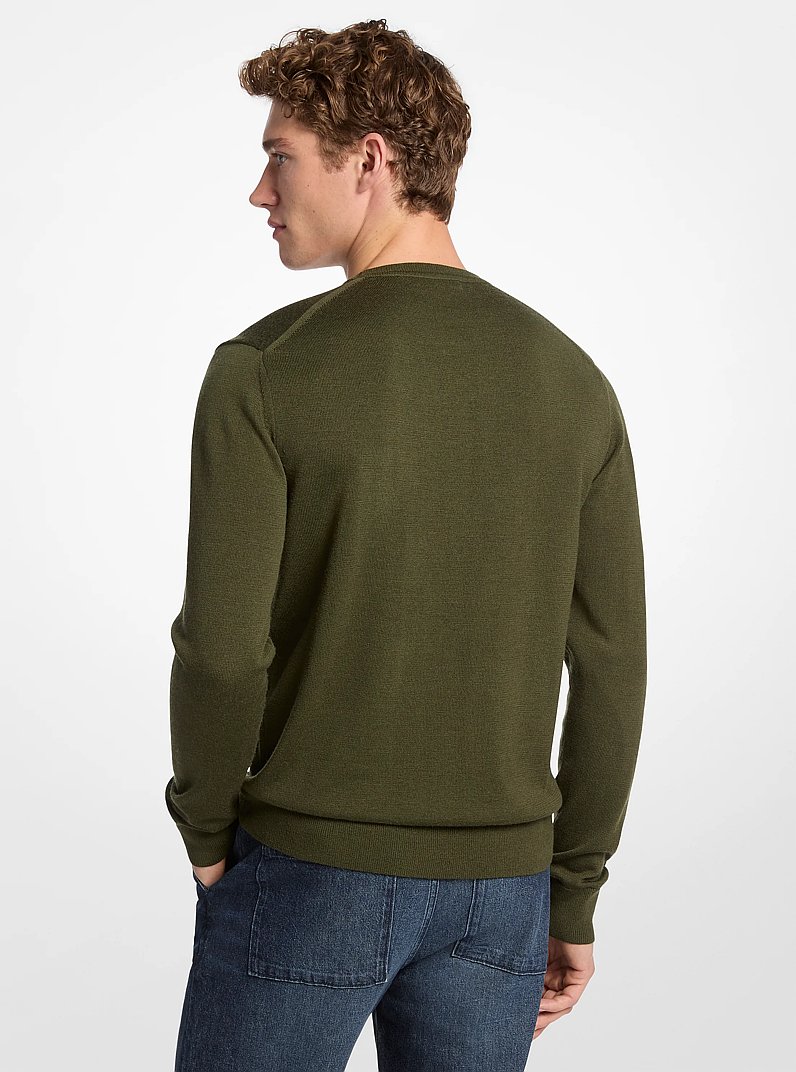 Wool Sweater in IVY | Michael Kors