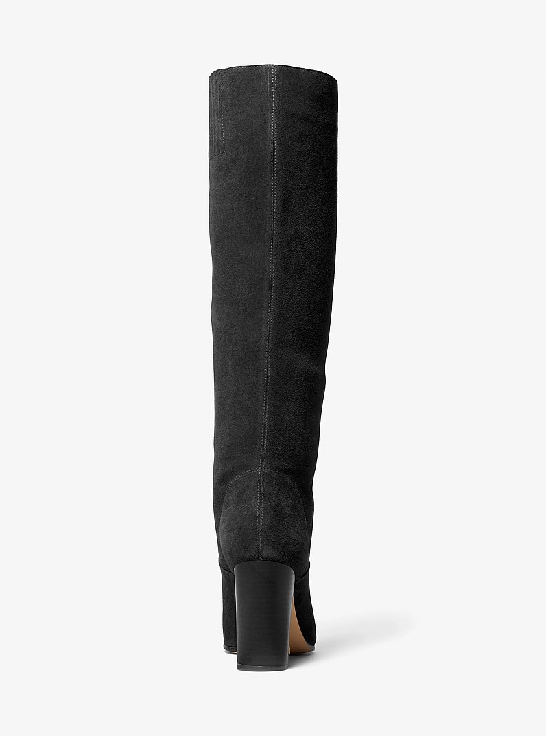 Jocelyn Suede Knee Boot in BLACK | Michael Kors