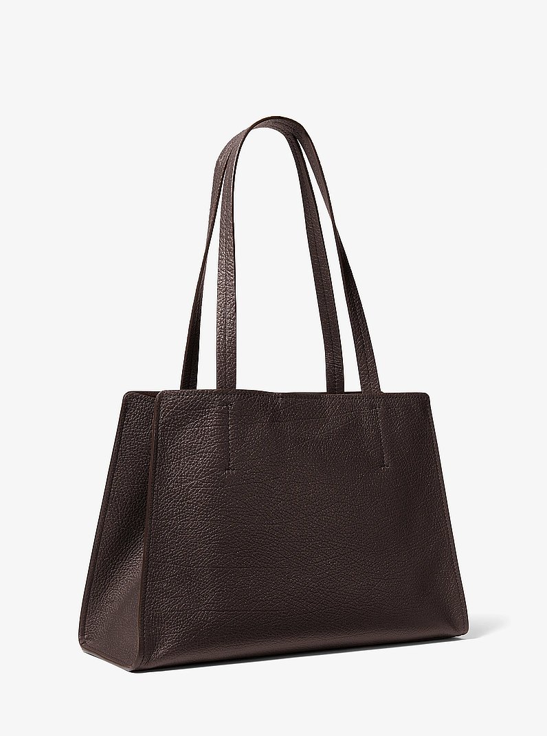 Hamilton Large Leather Tote Bag in LUGGAGE | Michael Kors [US]