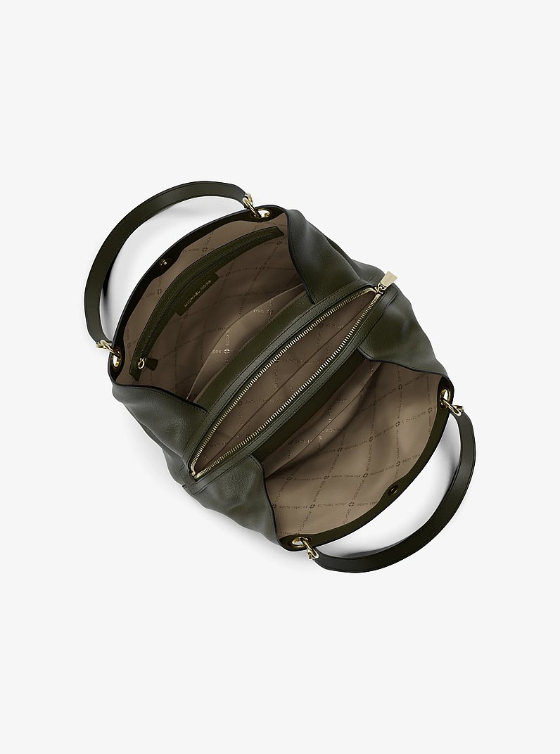 Shopper Kensington Large aus gekrispeltem Leder in EFEU | Michael Kors