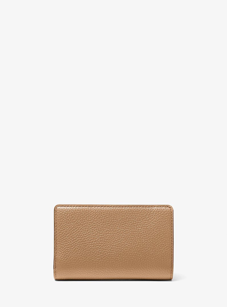 Medium Pebbled Leather Wallet in HUSK | Michael Kors