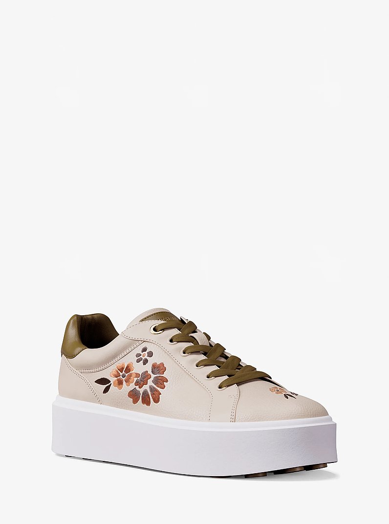 Romey Embellished Platform Sneaker in CREAM MULTI | Michael Kors