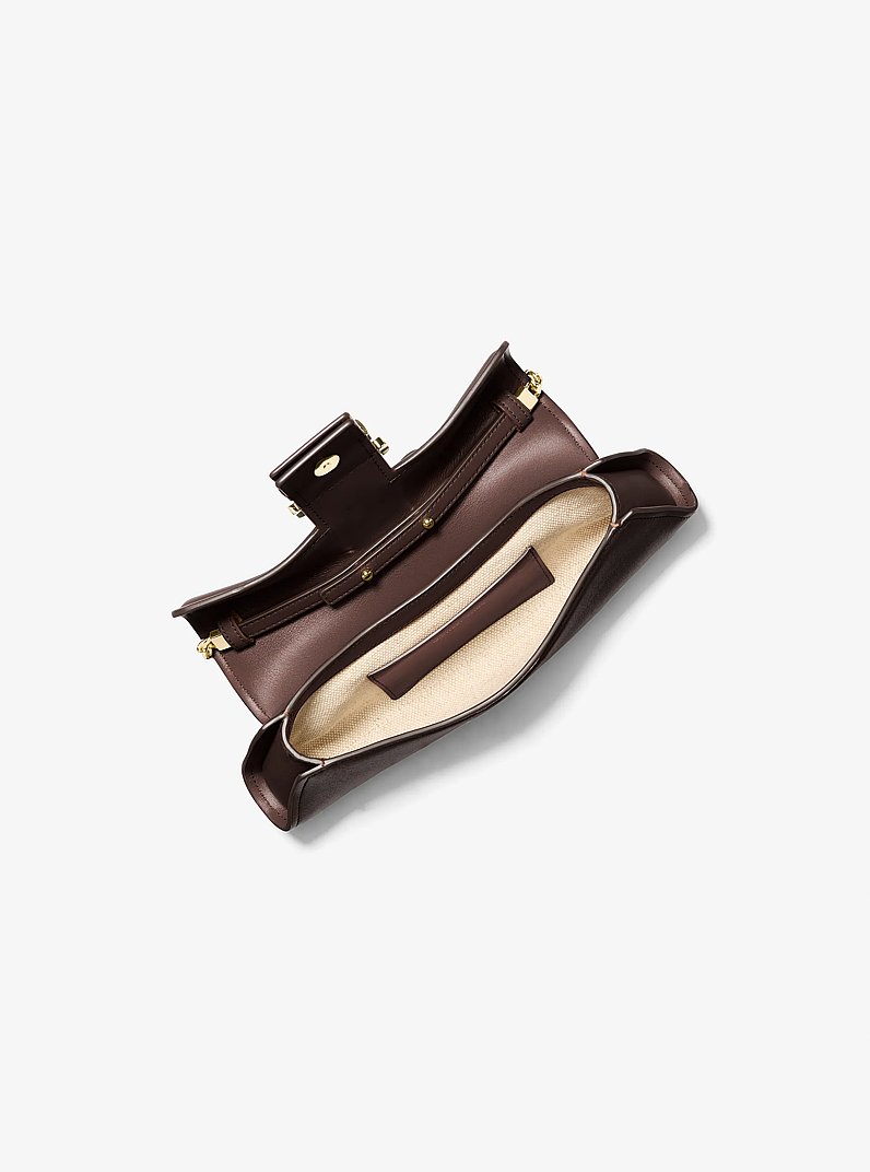 Bolso de mano transformable Colby peque&ntilde;o de piel in CHOCOLATE | Michael Kors