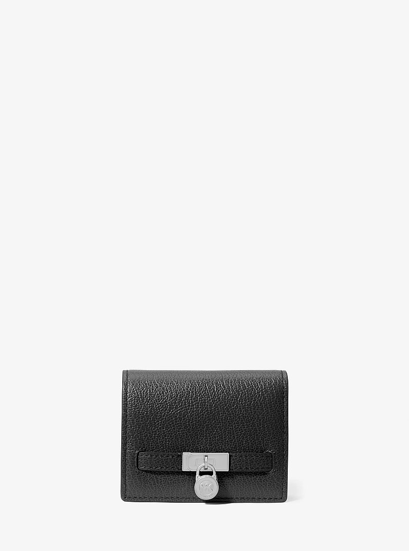 Billetera Hamilton Moderne peque&ntilde;a de piel in NEGRO | Michael Kors