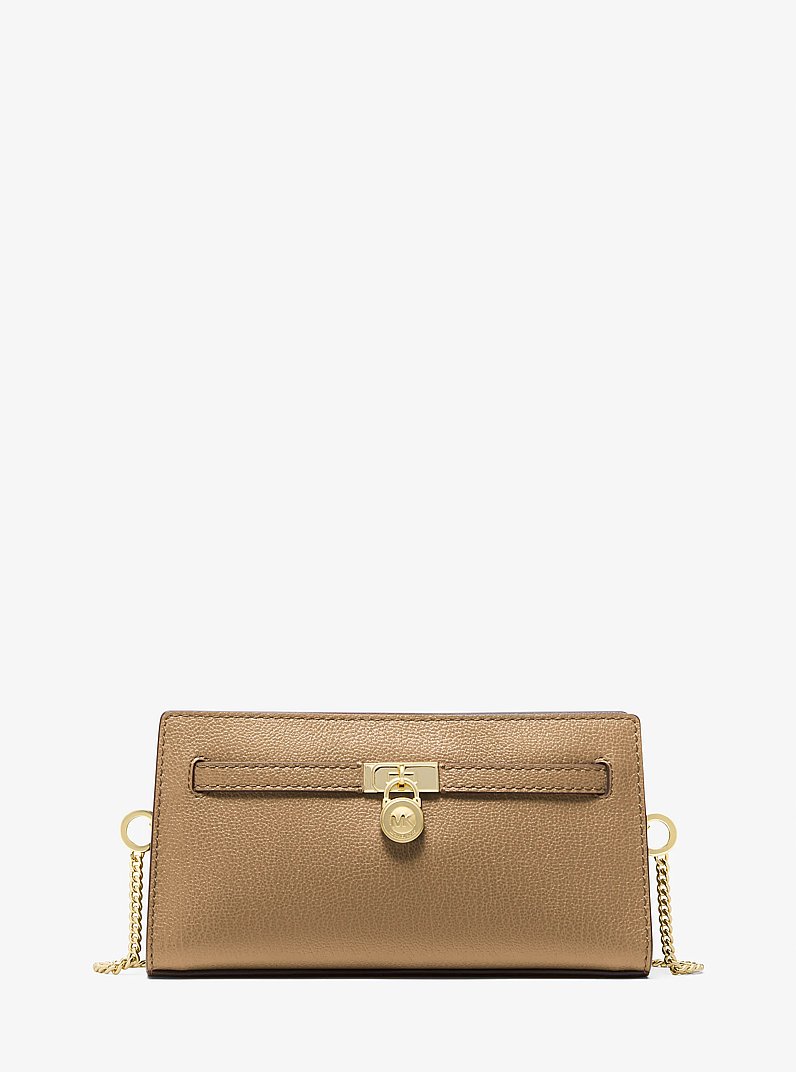 Hamilton Moderne Extra-Small Leather Convertible Crossbody Bag in HUSK | Michael Kors