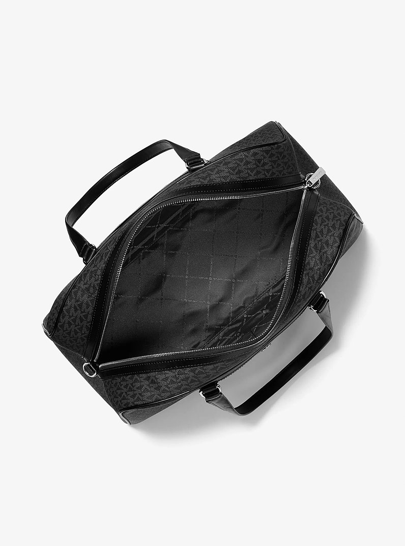 Tr&egrave;s grand sac de fin de semaine Jet Set Travel &agrave; logo embl&eacute;matique in NOIR | Michael Kors