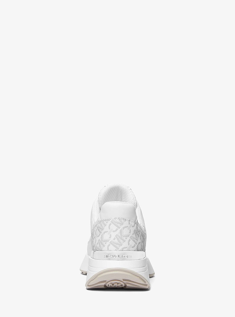 Ari Leather and Mesh Trainer in OPWHT MULTI | Michael Kors