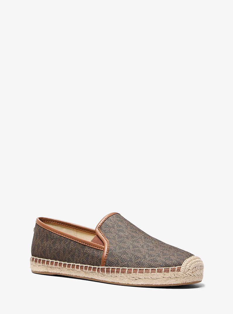Hastings Signature Logo Slip-On Espadrille in BROWN | Michael Kors