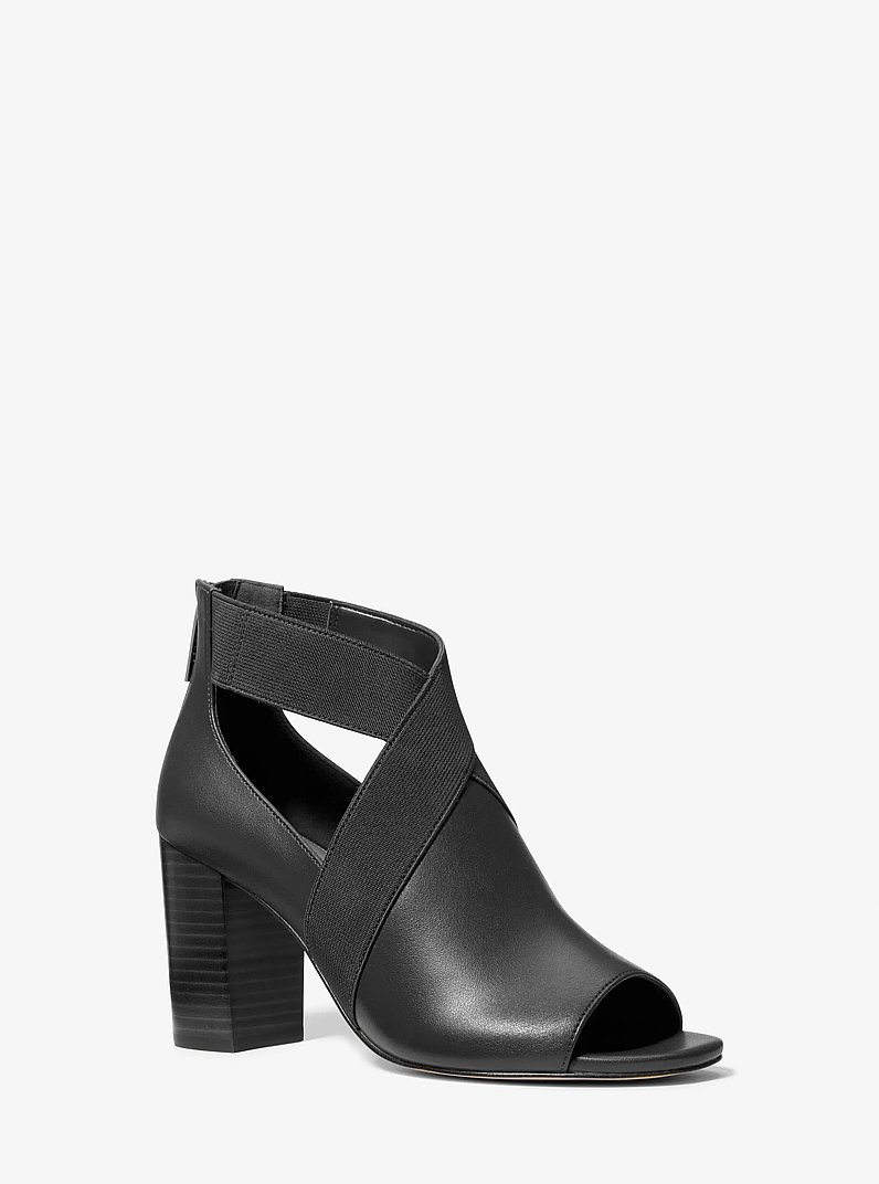 Azra Cutout Open-Toe Boot in BLACK | Michael Kors