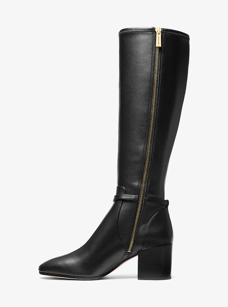 Ella Block Heel Boot in BLACK | Michael Kors