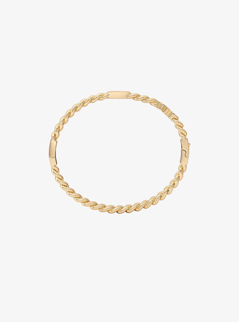 Marquise Stone Chain-Link Bangle in GOLD | Michael Kors