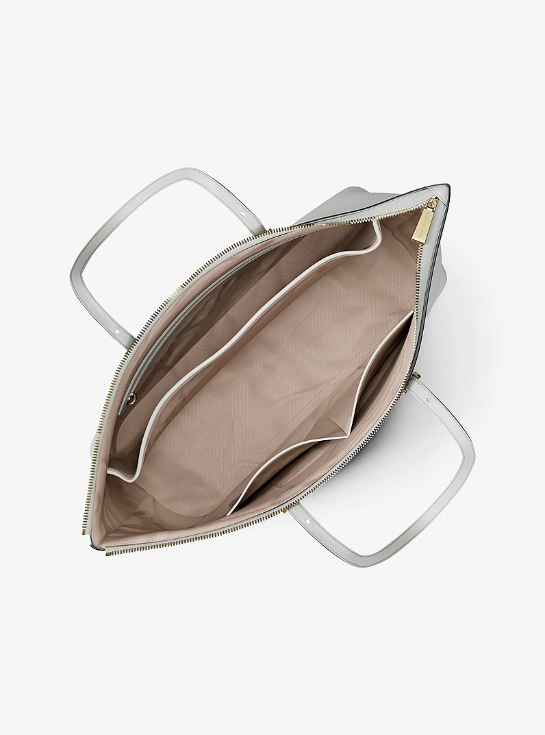 Shopper Quinn Large aus gekrispeltem Leder in EGGSHELL | Michael Kors