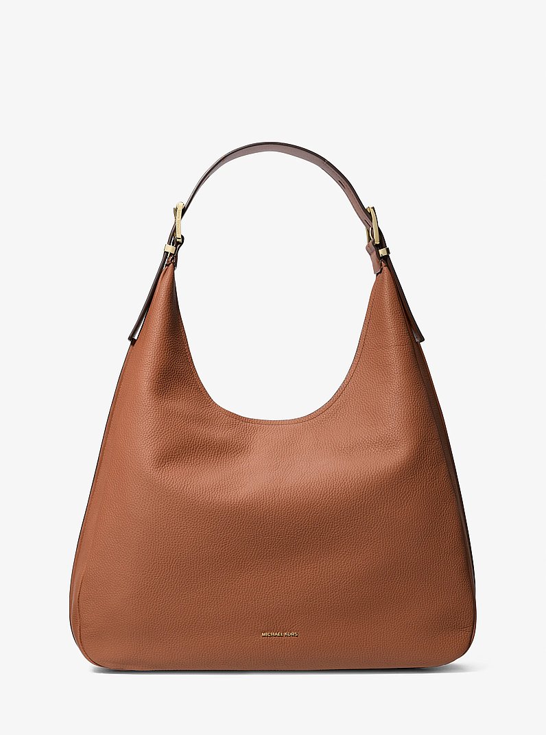 Hobo Bag Nolita Large aus gekrispeltem Leder in LUGGAGE | Michael Kors