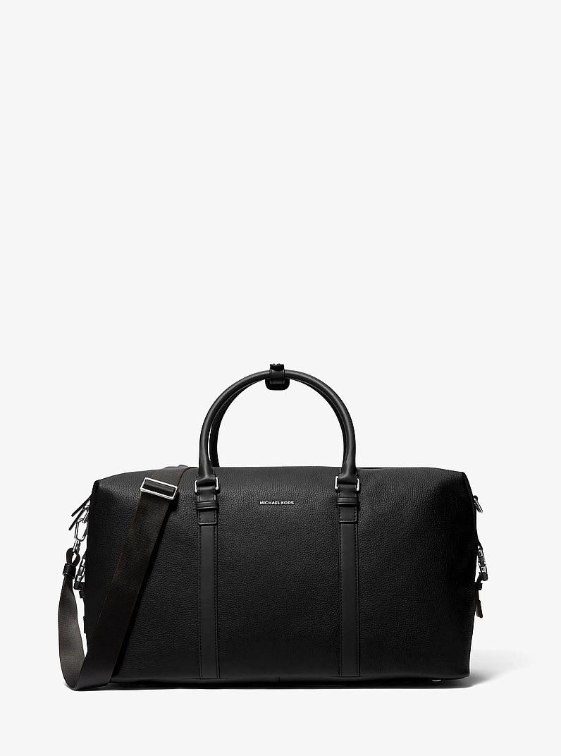 Hudson Leather Duffel Bag in BLACK | Michael Kors