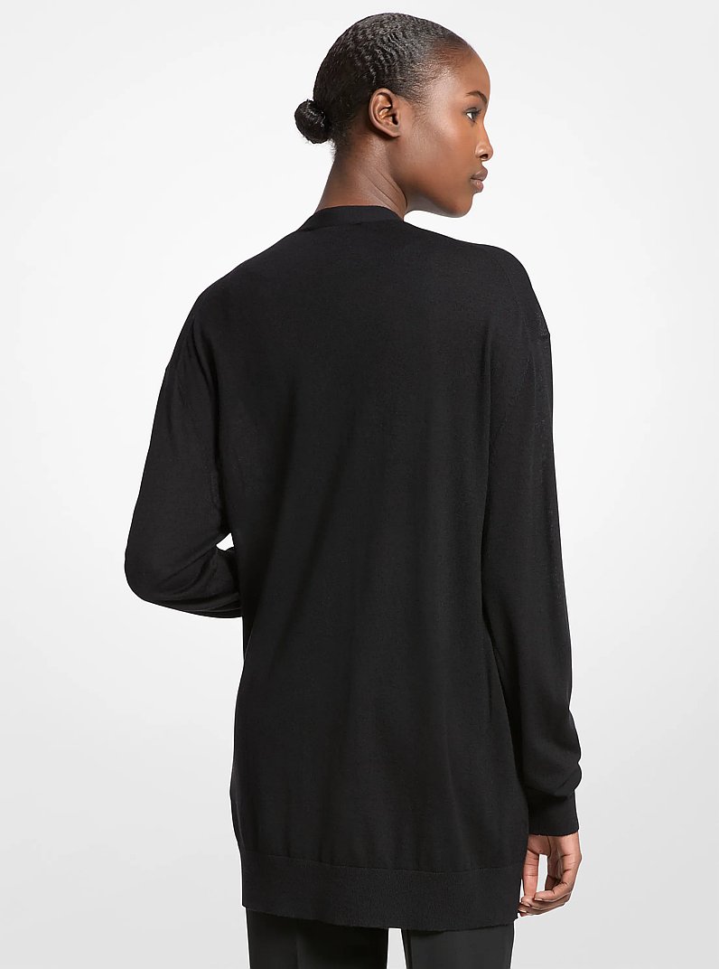 C&aacute;rdigan oversize de cachemira in NEGRO | Michael Kors