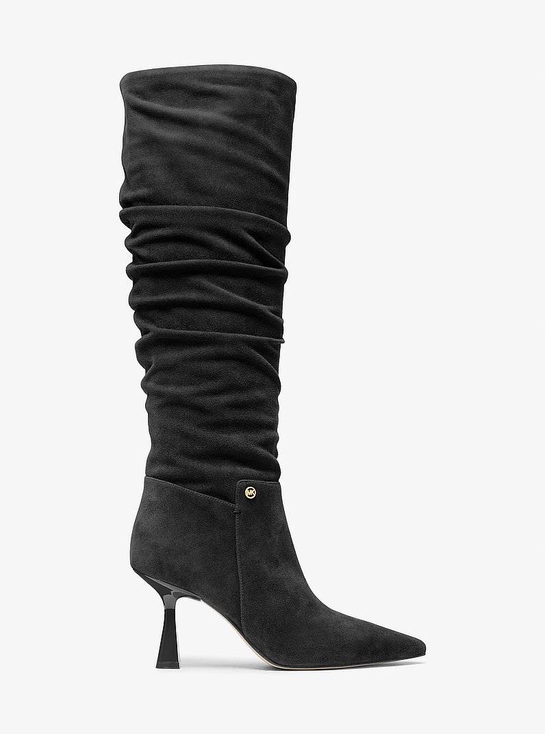 Amali Suede Boot in BLACK | Michael Kors