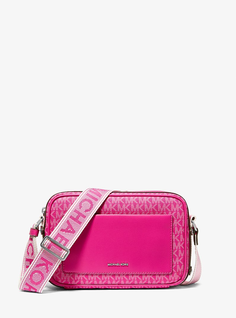 Maeve Large Signature Logo Crossbody Bag in WILD BERRY - Sale