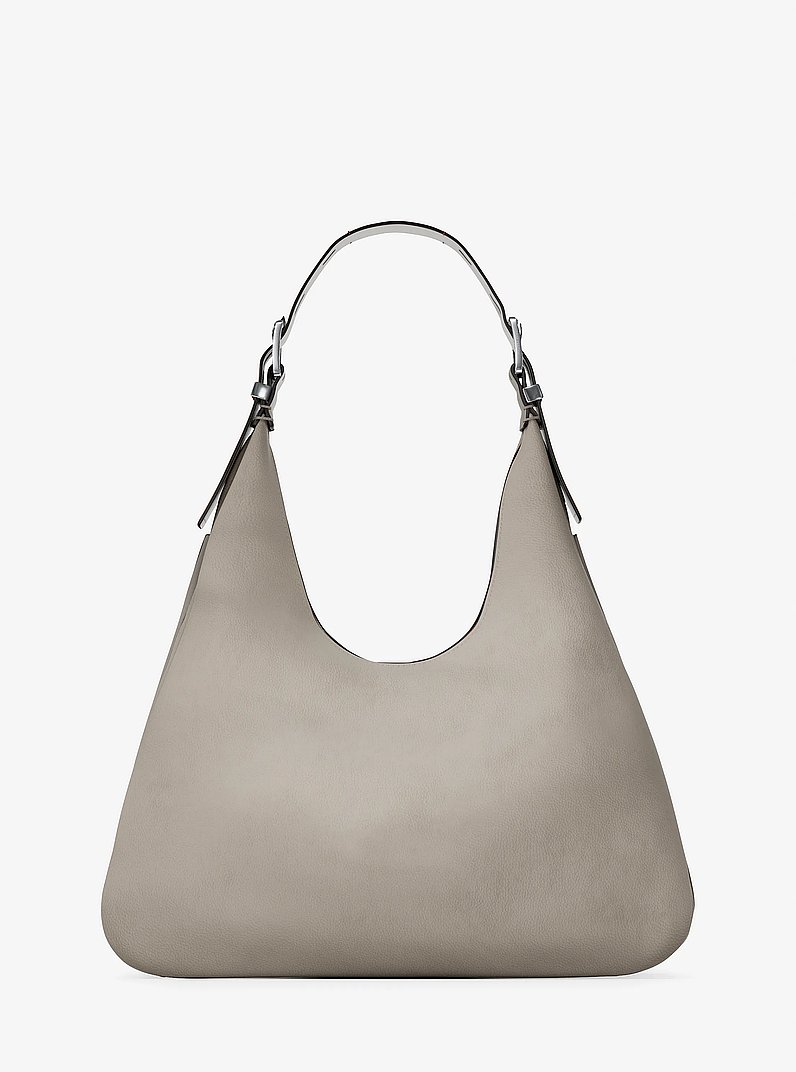 Bolso hobo de hombro Nolita grande de nobuck in GRIS PIEDRA | Michael Kors