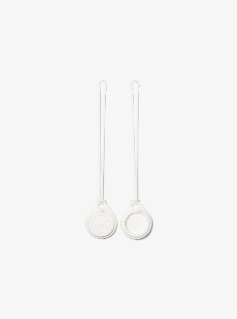 2-Pack Logo Embossed Case for Apple AirTag&reg; in BRIGHT WHT | Michael Kors