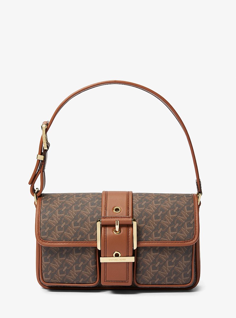 Colby Medium Empire Monogram Shoulder Bag in BROWN/LUGGAGE | Michael Kors