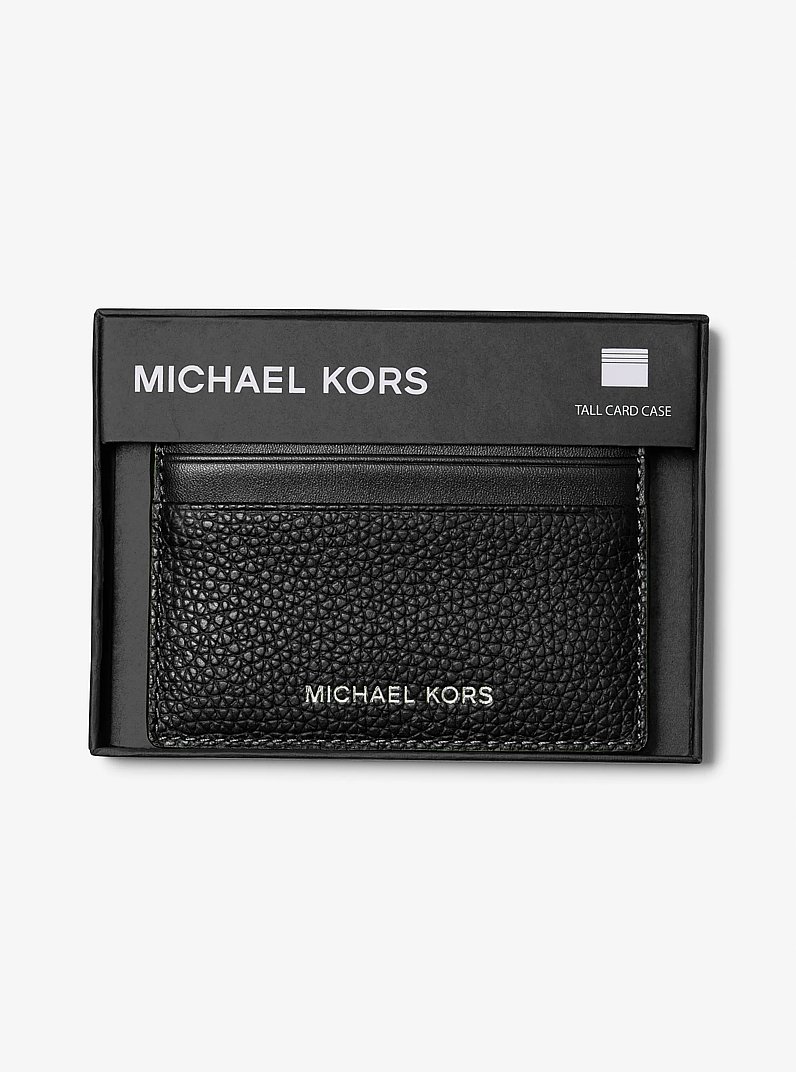 Tarjetero Cooper grande de piel granulada in NEGRO | Michael Kors