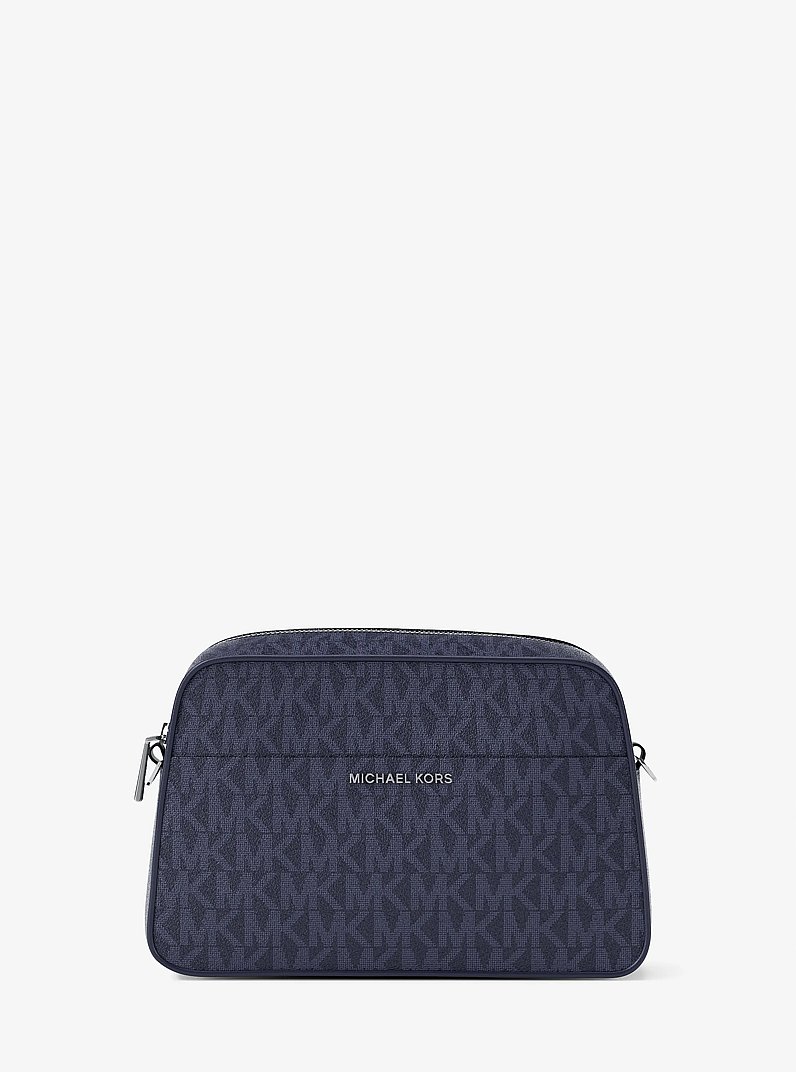 Camera bag a tracolla Jet Set piccola con logo in ABITO BLUES | Michael Kors