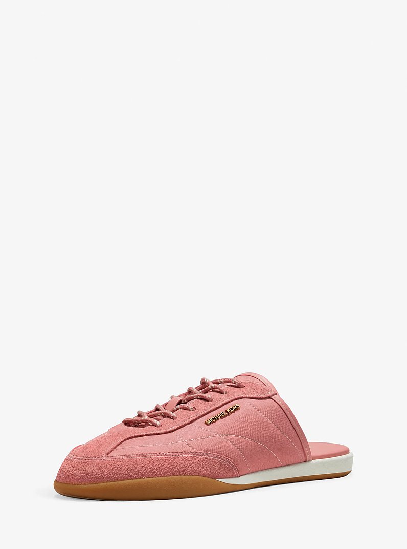 Sabot Nolan in nylon e pelle scamosciata in ROSA PRIMULA | Michael Kors