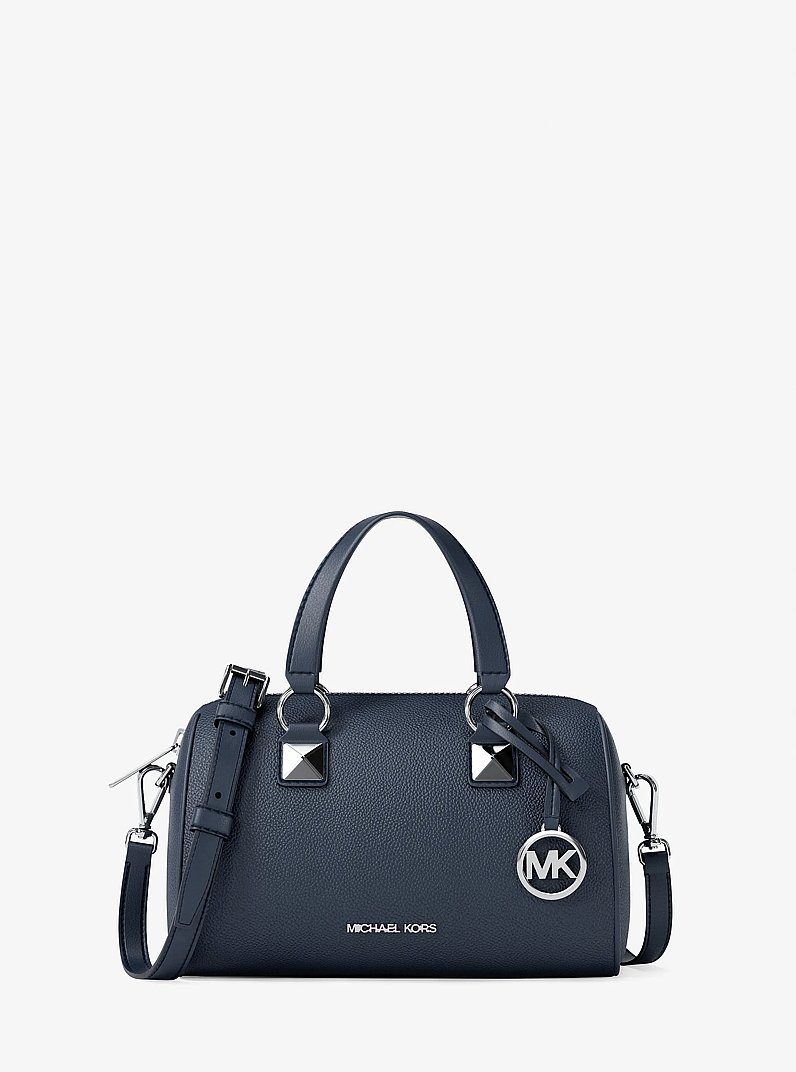Bandolera Grayson peque&ntilde;a de viaje de piel granulada in AZUL MARINO | Michael Kors