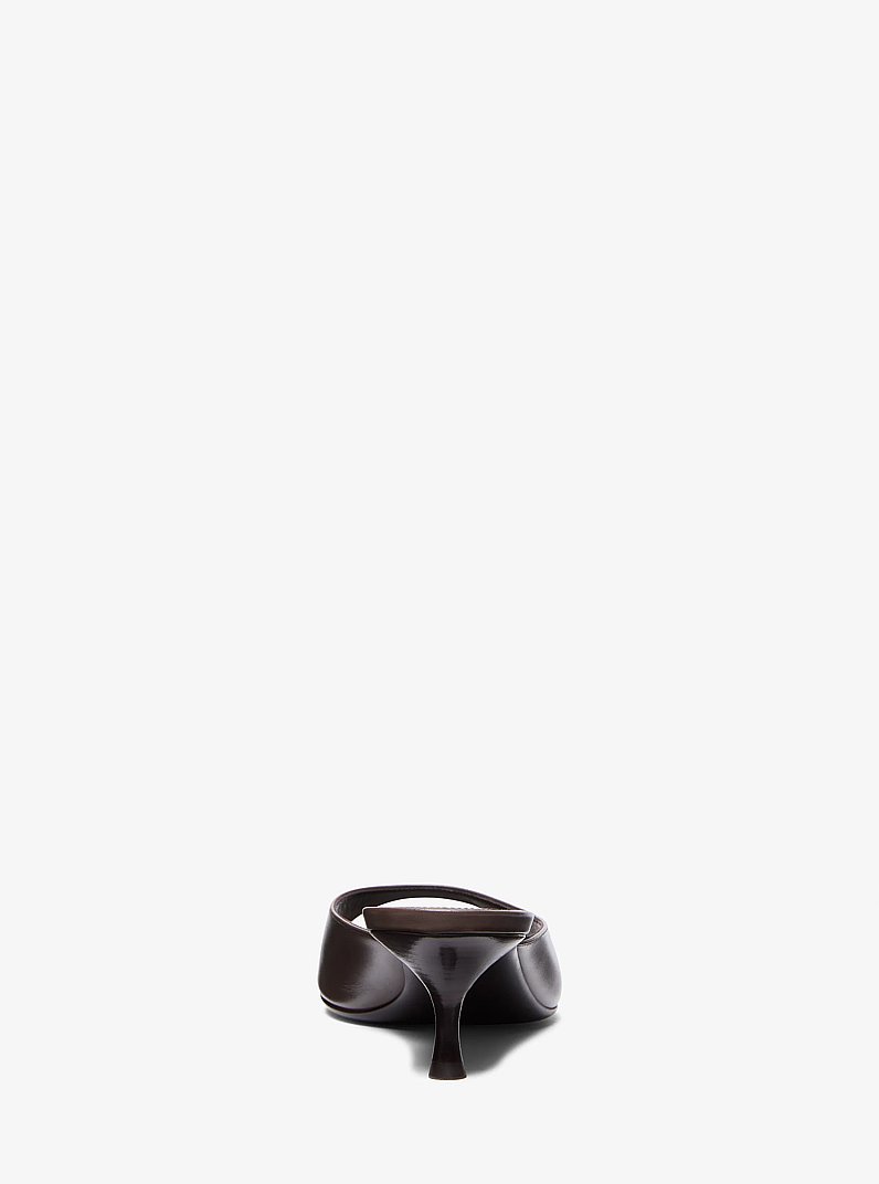 Arianna Leather Mule in JAVA | Michael Kors