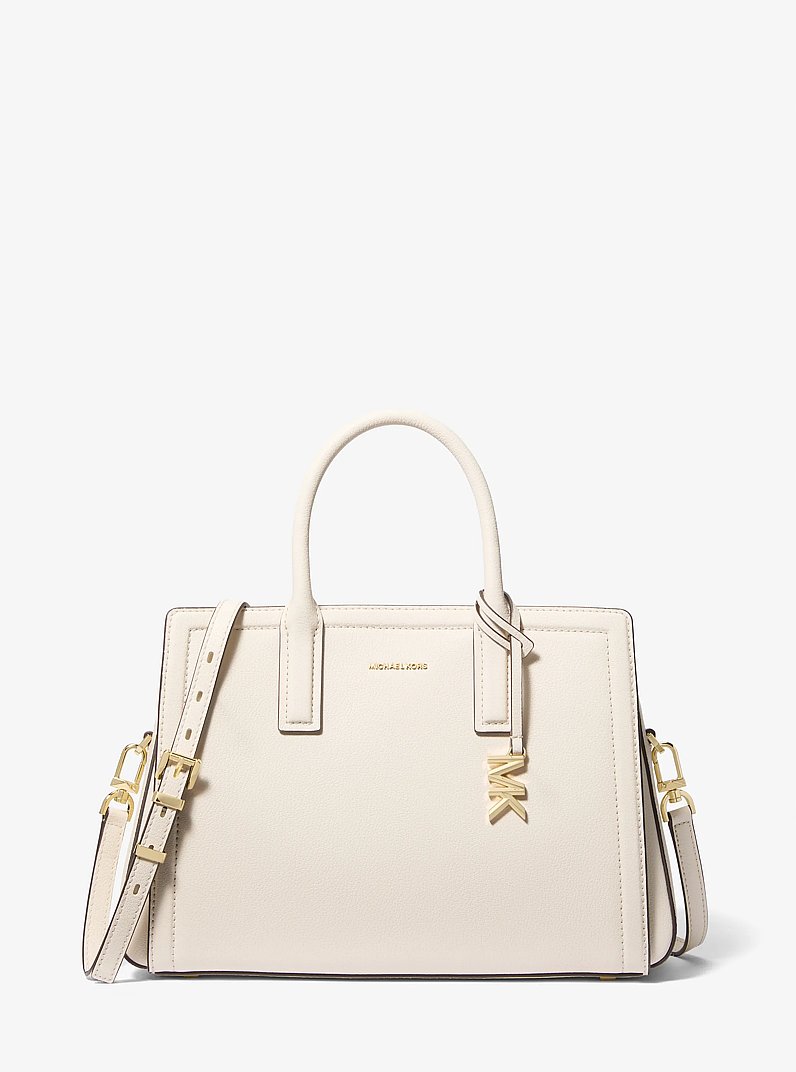 Sac &agrave; main Laila en cuir de taille moyenne in CR&Egrave;ME L&Eacute;GER | Michael Kors