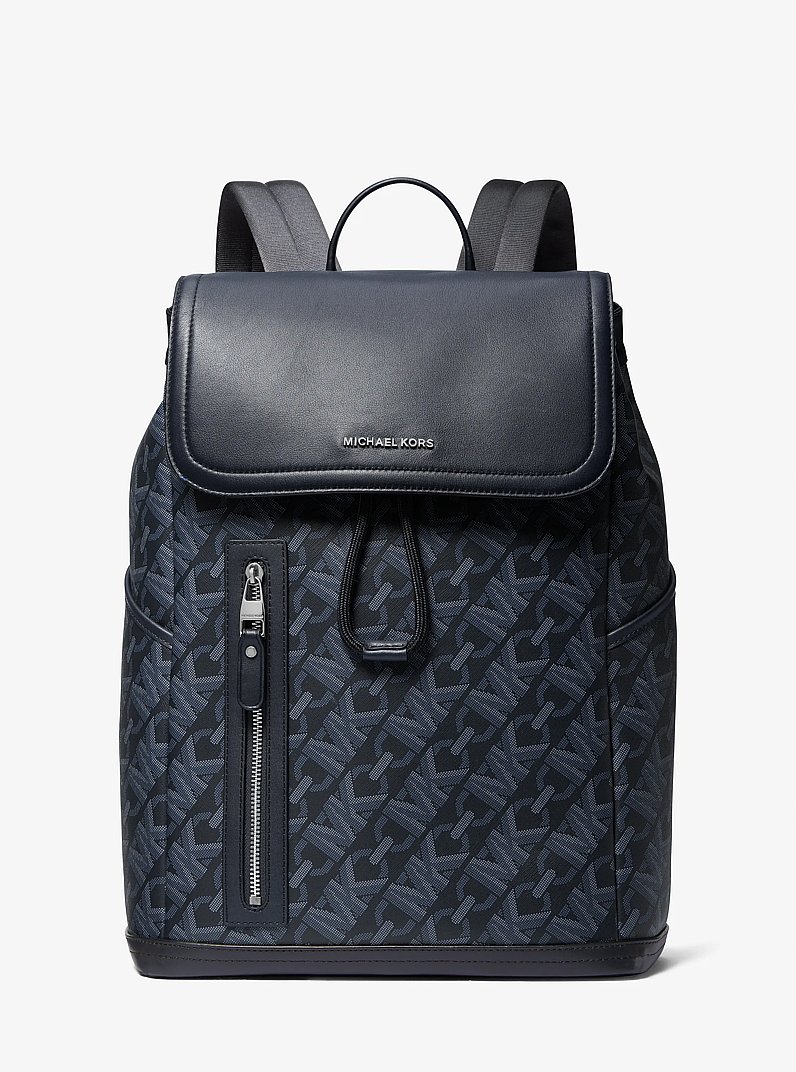 Hudson Empire Signature Logo Backpack in ADMIRAL | Michael Kors