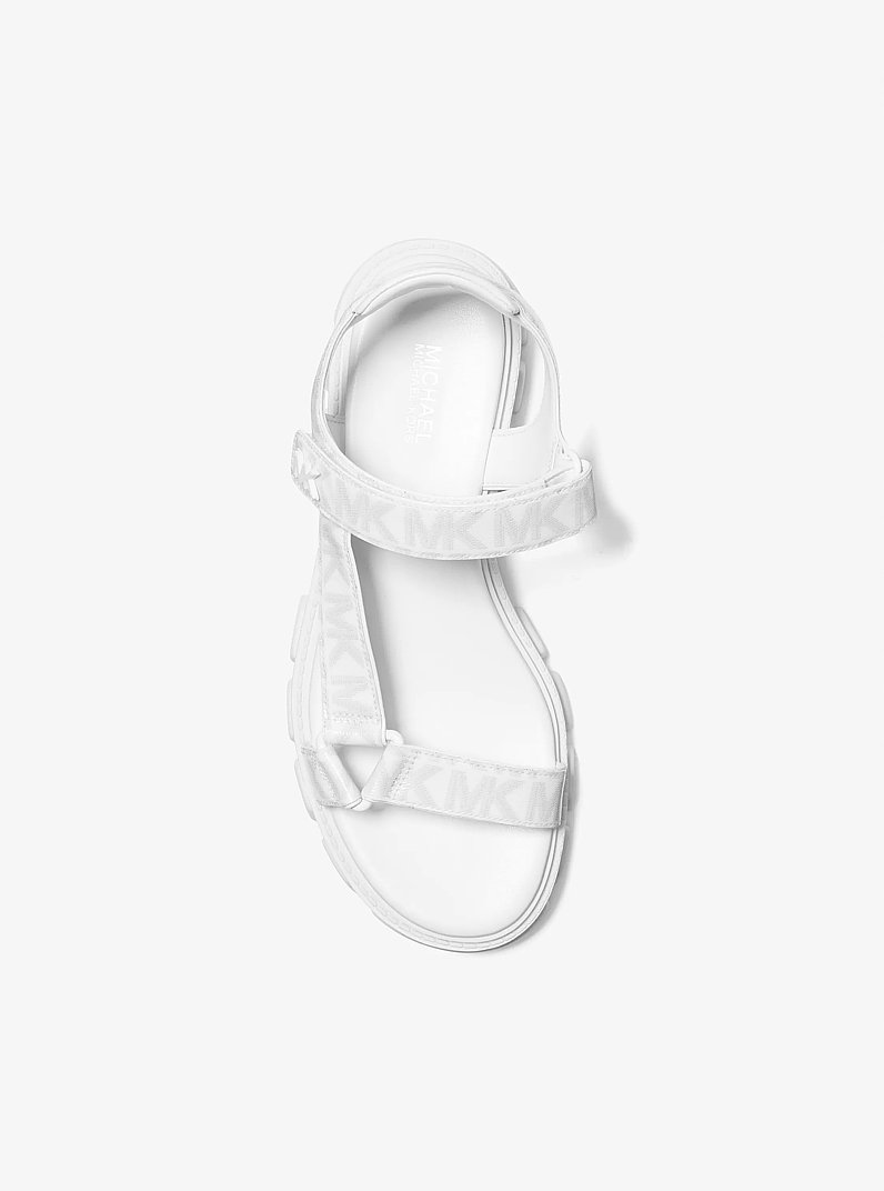 Ridley Logo Sandal in OPTIC WHITE | Michael Kors