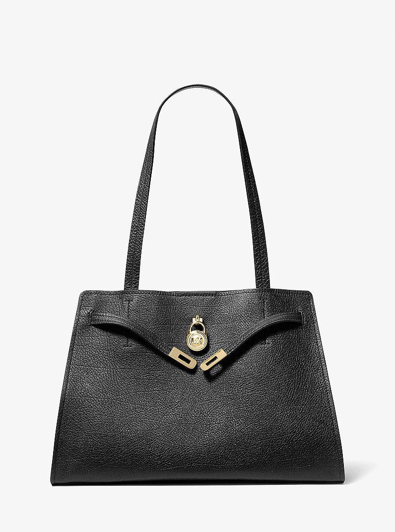 Bolso tote Hamilton Moderne grande de piel in NEGRO | Michael Kors