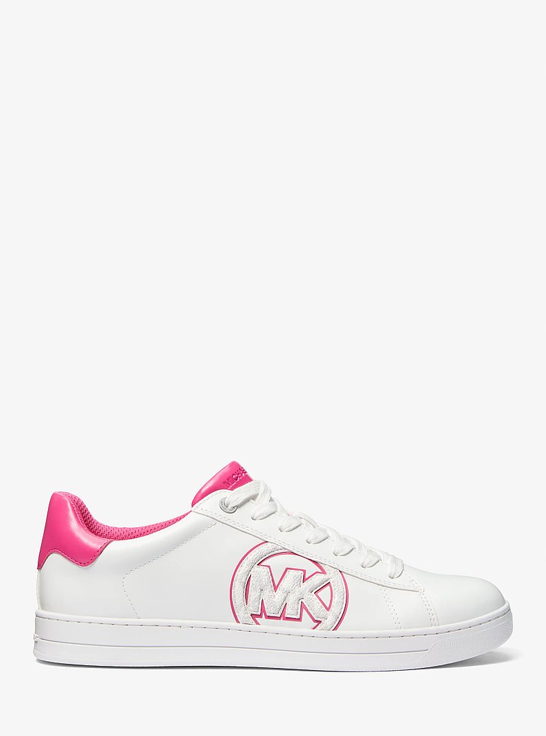 Jacob Logo Embellished Lace-Up Sneaker in DRAGONFRUIT | Michael Kors