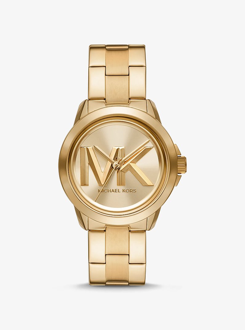 Montre surdimensionn&eacute;e Brynn de ton or in OR | Michael Kors