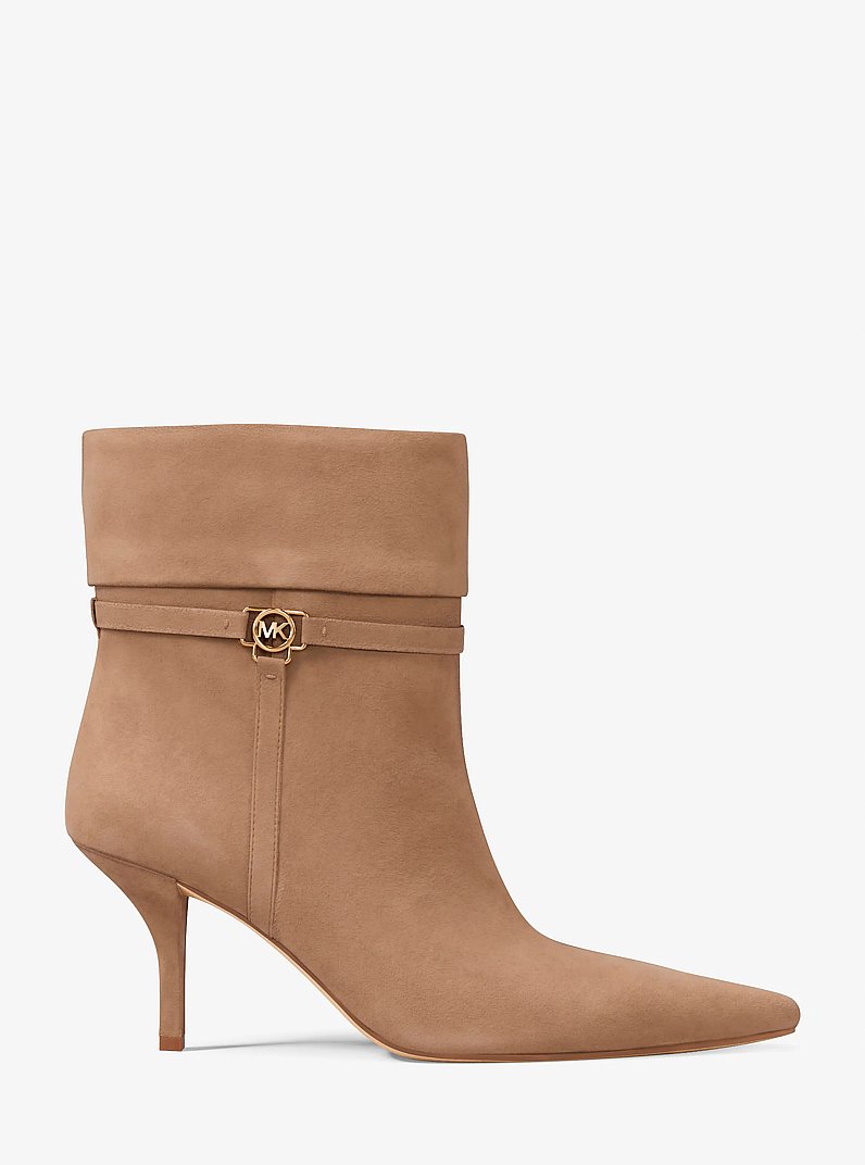Nalia Polyester Microsuede Boot in CAMEL | Michael Kors