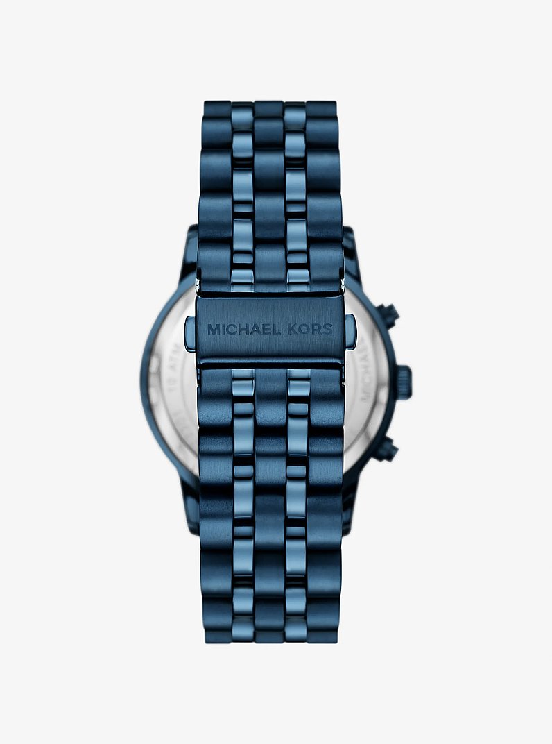Reloj Hutton oversize en tono azul in AZUL MARINO | Michael Kors