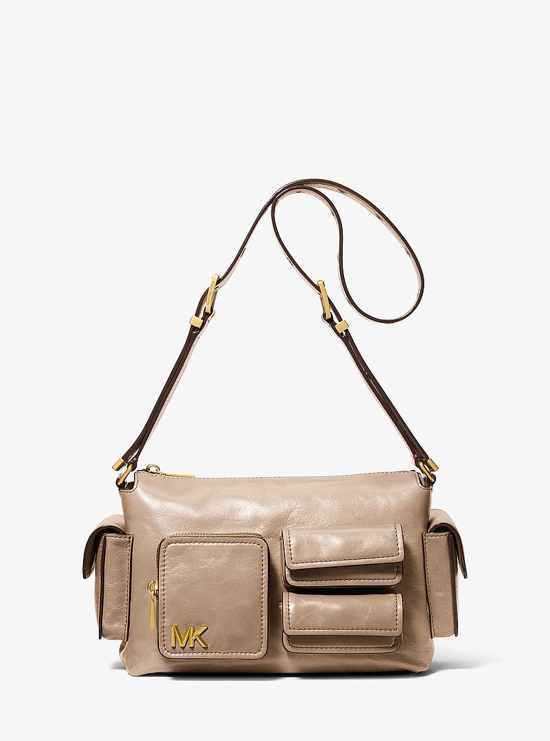 Dakota Medium Leather Shoulder Bag in BIRCH | Michael Kors